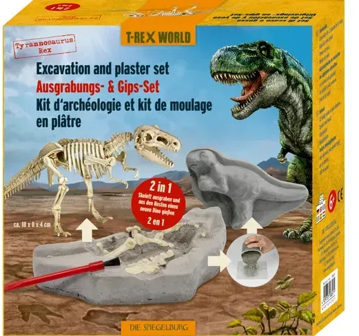 Die Spiegelburg - Ausgrabungs- & Gips-Set T-Rex - T-Rex World
