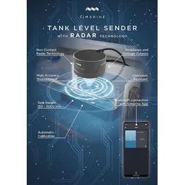 Simarine STR1 Radar Tanksensor, analog & Bluetooth