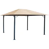 QUICK STAR Metall Garten Pavillon Nizza 3x4m Antik Partyzelt Sand