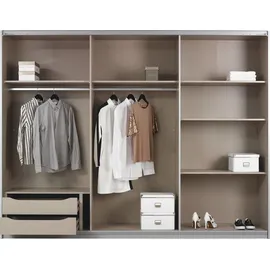 Rauch Schwebetürenschrank Oracle 271 x 210 x 62 cm Grau