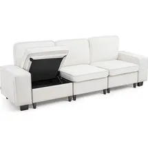 Vevor Schlafcouch Samt Weiß