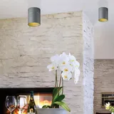 Oligo Tudor Deckenleuchte LED, grau matt - 14 cm