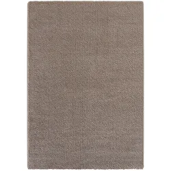 Hochflor-Teppich SEHRAZAT "Velvet 8900", beige, B:120cm H:30mm L:170cm, Kunstfaser, Teppiche, Uni Farben,flauschig weich,Hochflor,mit weichem Glanz, Wohnzimmer