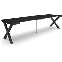 SKRAUT HOME Ausziehbarertisch, 302x90x73cm, Für 14 Gäste, Massivholz Beine,