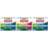 PERSIL Pulver-Set 3x 20 Waschladungen (60WL) 1x Color & 2x Universal, Color- & Vollwaschmittel-Set für reine Wäsche und hygienische Frische für die Maschine, effektiv ab 20 °C