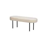 Möbel Kraft Sitzbank Weiß 100 x 38 x 35 cm