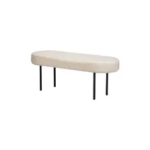 Möbel Kraft Sitzbank Weiß 100 x 38 x 35 cm