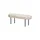 Möbel Kraft Sitzbank Weiß 100 x 38 x 35 cm