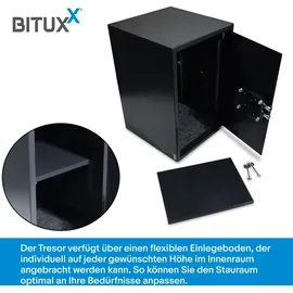 BITUXX Möbeltresor mit Schlüssel / keine Sicherheitsstufe