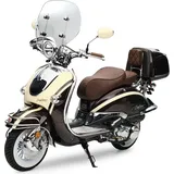 Burnout Motorroller Retro EasyCruiser Artemis Braun Beige 50ccm 45 kmh Moped Scooter