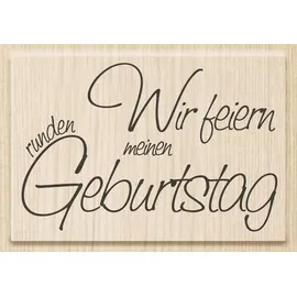 KnorrPrandell Stempel Einladung Wir feiern meinen runden Geburtstag 7x4,6 cm