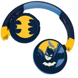 LEXIBOOK Batman 2-in-1 Bluetooth®- und Kabelanschluss, faltbare Kopfhörer mit sicherer Lautstärke