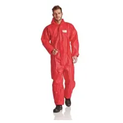 ProSafe® Einweg-Overall Light, Kapuze, rot, PSA Kategorie 3 SMSR-XXL , 1 Stück, Größe XXL