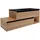 Fackelmann Waschbeckenunterschrank rechts Vita 128,5cmx 50 cmx 46 cm Oak/Schwarz