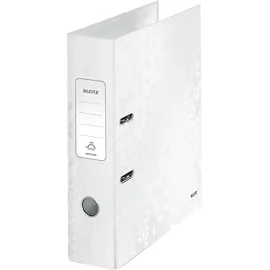 Leitz Esselte 10050001 - LEITZ Wow Lever Arch File A4 80mm Pearl White PK10
