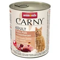Animonda Carny Adult Huhn, Pute + Entenherzen 6 x
