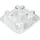 NATUREStar Becherhalter Quattro Zuckerrohr Weiss 21,5x21,5x4 cm Einweg Becher Halter Tragetablett Bechertablett