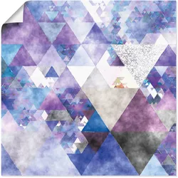 Artland Wandbild »Dreiecke«, Muster, (1 St.), als Leinwandbild, Poster in verschied. Größen Artland Farbe Bild(er): lila