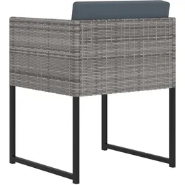 vidaXL Polyrattan Garten-Set 313100 9-tlg. grau