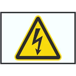 Vorsicht Elektrische Spannung Symbol Schild A6 (105x148mm)