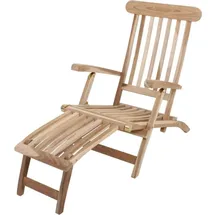 Garden Pleasure Deckchair JAVA Sonnenliege 150 x 60 x 81 cm Naturbelassen