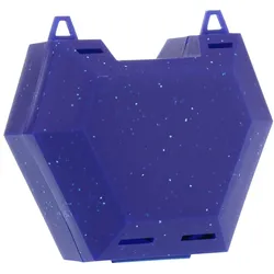 Zahnspangenbox mit Kordel blau mit Glitz 1 St