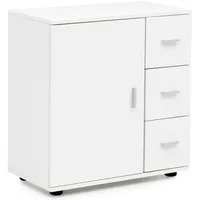 KADIMA DESIGN Badschrank WL5.877 Weiß 60x65,5x33 cm Midi-Schrank mit