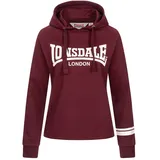 Lonsdale Callanish Kapuzenpullover - Oxblood - L