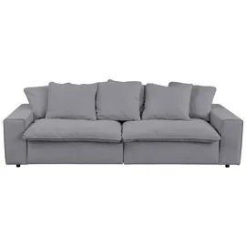 Home Affaire Big-Sofa HOME AFFAIRE "Venslev", grau (gray), B:260cm H:83cm T:120cm, 100% PES, Sofas, Big-Sofa, Lounge-Sofa, mit extra tiefer Sitzfläche und losen Kissen