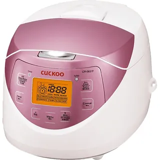 Cuckoo CR-0631F Reiskocher (580 Watt, Pink/Weiß)