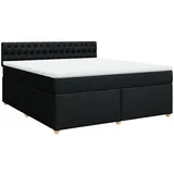vidaXL Boxspringbett 180 x 200 cm Schwarz