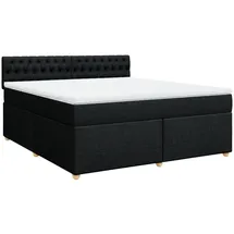 vidaXL Boxspringbett 180 x 200 cm Schwarz