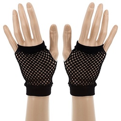 Netz-Handschuhe, schwarz
