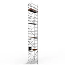 Altec Rollfix® 2.0 1000 | 10m Arbeitshöhe | bremsb. Lenkrollen (Ø125mm) | Made in Germany | TÜV&GS | belastbar 200kg/m2 | Norm - EN 1004:2005 | Modulares Arbeitsgerüst | Alu-Gerüst