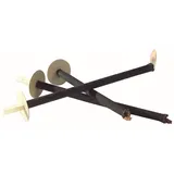 Favorit / Pechfackel M. Handschutz, Fackel schwarz; Gartenfackel tropfsicher, 40cm