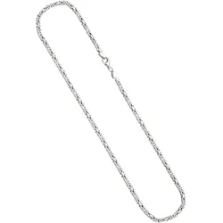 Silberkette JOBO, silber (silber 925), Halsketten, Damen, Silber 925 (Sterlingsilber), L: 55cm, Königskette 925 Silber 55 cm 3,1 mm