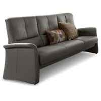 himolla Sofa Schweinfurt Leder Grau Rauch 3-Sitzer