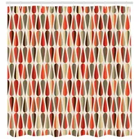 ABAKUHAUS Duschvorhang 175 x 200 cm orange