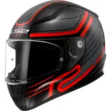 LS2 Rapid II Circuit Helm, schwarz-rot, - S (55/56)