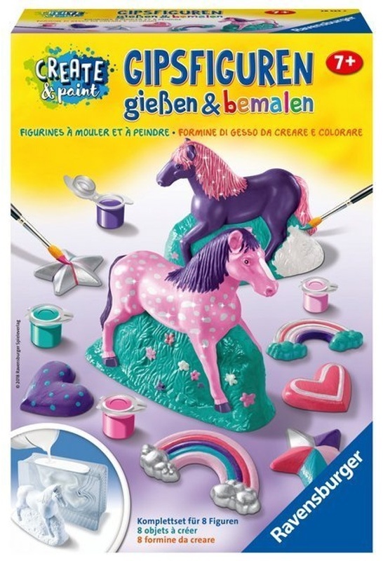 Gipsfiguren Create & Paint – Fantasy Horse 8-Teilig