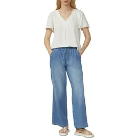 QS Kurzarmbluse V-Ausschnitt Beige 38
