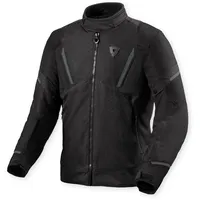 RevIt! Revit Undulate H2O wasserdichte Motorrad Textiljacke, schwarz, Größe