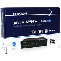 Edision Picco T265+ Terrestrischer DVB-T2 und Kabel DVB-C Receiver, H265 HEVC, HDMI, USB, WLAN