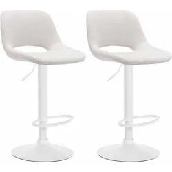 CLP 2er Set Barhocker Camden I Stoff-Bezug