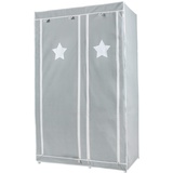 roba Textil-Kleiderschrank Little Stars XL grau