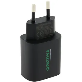 PATONA Premium PD20W Adapter 5V/3A 9V/2.22A 12V/1.67A USB-C PD3.0 QC3.0 black