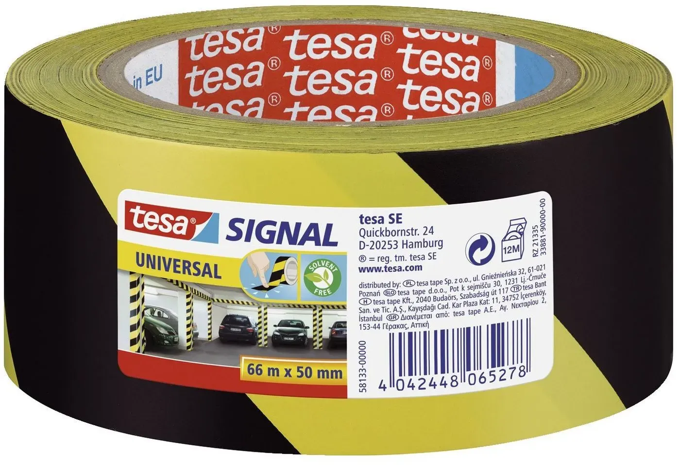 tesa Handgelenkstütze tesa Signal Markierungsklebeband Univ. 66m 50mm gelb/schwarz gelb|schwarz