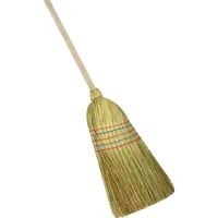 Firma Nölle Eugen Stiel Reisstrohbesen 5-Naht mit Stiel 130