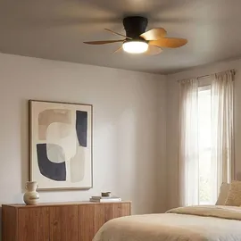 GLOBO Delores 51 cm Deckenventilator Braun