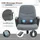 Vinsetto Chefsessel Polyester mit Massagefunktion grau